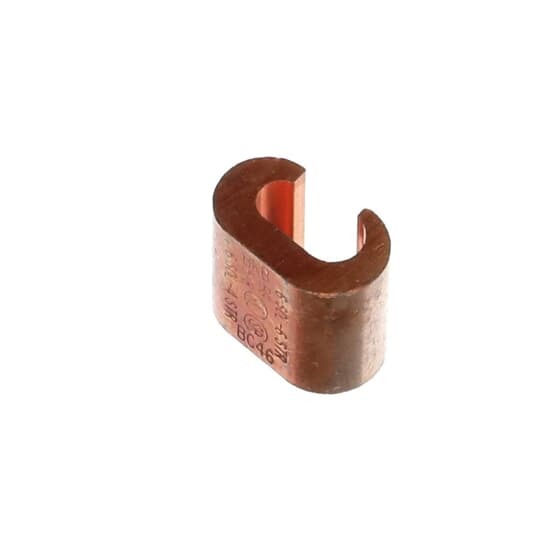 BC46-BB Color-Keyed Grounding C-Tap Compression Connector, C Shape, 6 to 4 AWG Main/Run, 6 AWG Tap, Copper