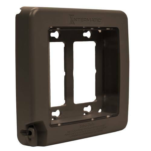 WP7200BR 16-Configuration Extra Duty Low Profile Weatherproof In-Use Cover, 5-1/2 in L x 5.6 in W x 1-1/2 in D, Receptacle Cover, Plastic
