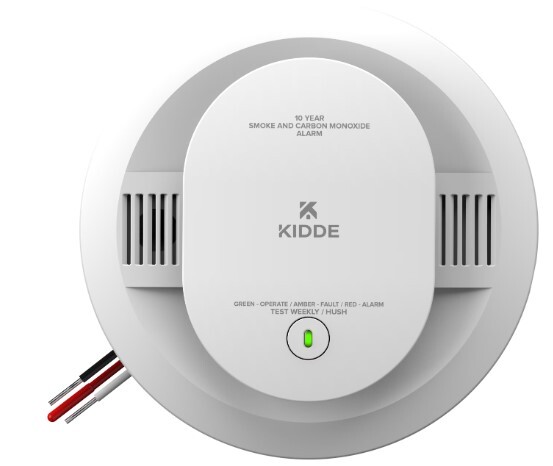 DETECT Combination Smoke & Carbon Monoxide Alarm, Hardwired with 10-Year Backup Battery, 1 Pack