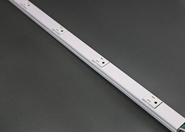 G20GB306TRGFI6 Plugmold 2000 1-Circuit 3-Wire GFCI Module, 36 in L x 1-9/32 in W x 3/4 in H, 1 Channel, Steel