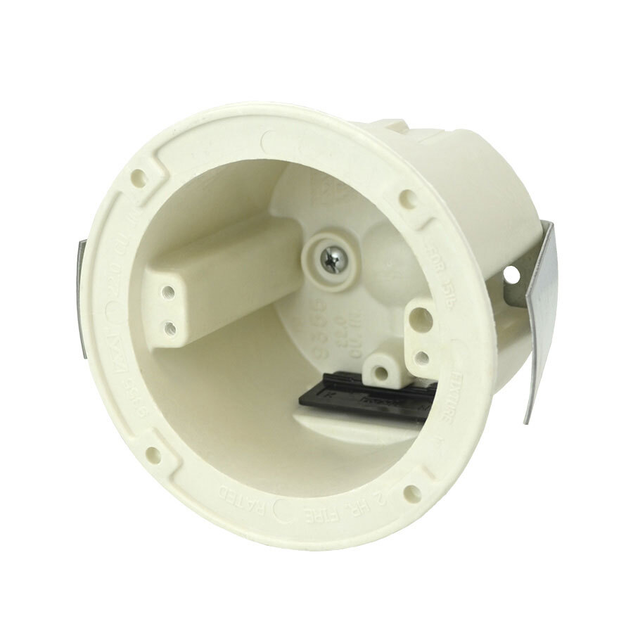 Round Outlet Box; 2-3/4 Inch Depth, Thermoset-Fiberglass