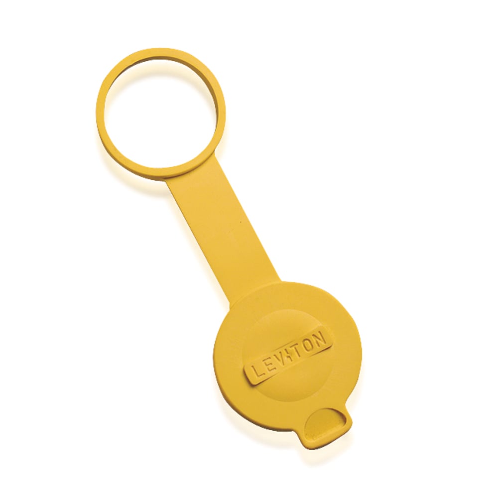 50W52 Wetguard Replacement Connector Cap, For Use With Straight/Locking Wetguard Connector, 20 A Amperage Rating, TPV, Yellow