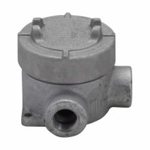 EAJL36 Condulet Type L Dust-Ignitionproof Explosionproof Round Raintight Conduit Outlet Box With Cover, 1 in, 3-3/16 in Cover Opening, 20.5 cu-in Capacity, Electro-Galvanized