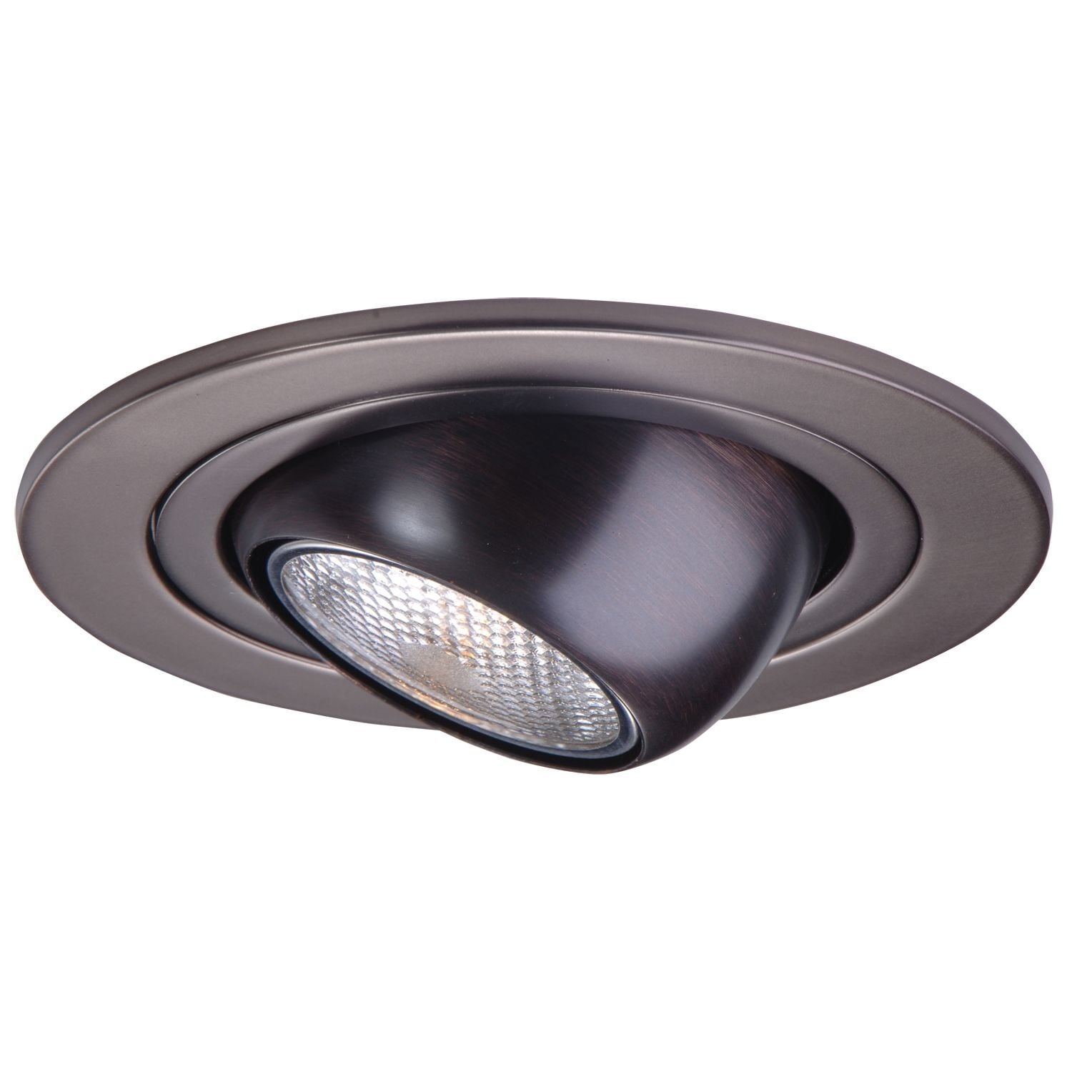 998TBZ Halo Adjustable Round Lighting Trim, 4 in ID x 5-1/16 in OD, LED Lamp, For Use With H99TAT, H99RTAT and H99ICAT Housings, Aluminum