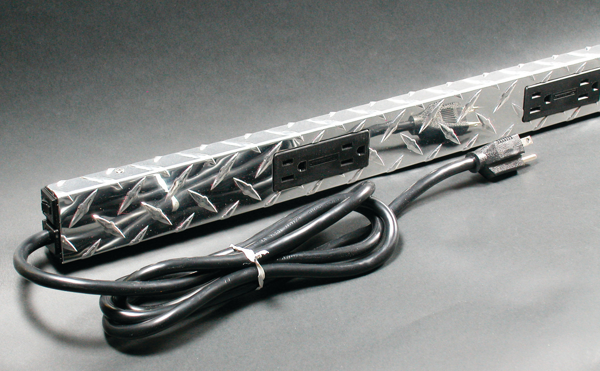 PM48T Plugmold Multi-Outlet Strip, 48 in L x 1-29/32 in W x 7/8 in H, 1 Channel, Steel