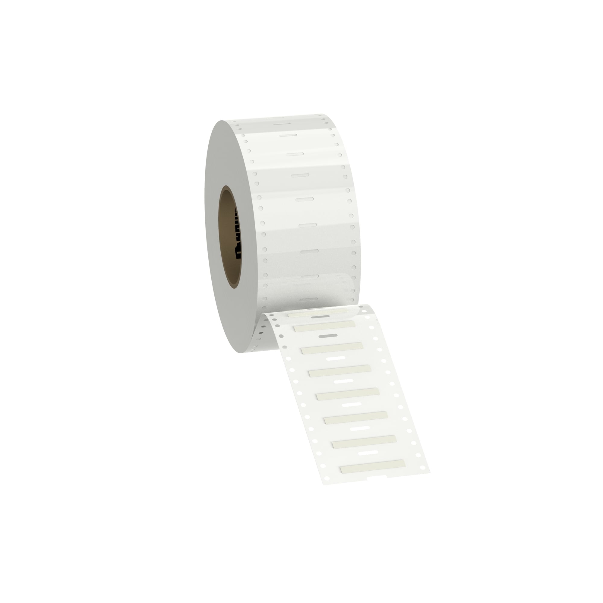 H100X034H1T-B Pan-Code 1-Sided Military Grade Thermal Transfer Heat Shrink Label, 18 to 12 AWG Wire, White Marker, Polyolefin