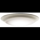 This T24-Compliant 3000K LED flush mount features clean, beautiful lines that will enhance your modern dcor. To complement this light, it features a pleasing Brushed Nickel finish.