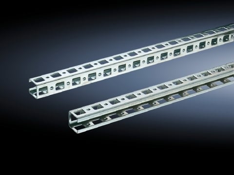 4172000 SZ Series Punched Rail, 695 mm L x 23 mm H x 23 mm D, For Use With PS, SE8, TS8 Series 800 mm Enclosure, System Bars, Sheet Steel