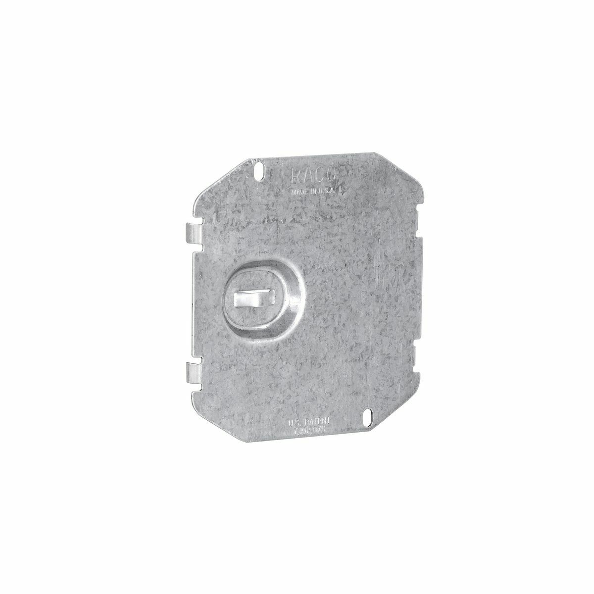 702F 2-Device Flat Protector Plate, 3.631 in L x 3.686 in W, Steel