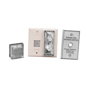 7005G-G5 CFA Hotel Room Annunciator Kit, 120 V AC Primary/24 V AC Secondary, Xenon Lamp, 92 dB at 1 m/82 dB at 10 ft Sound, Green Lens
