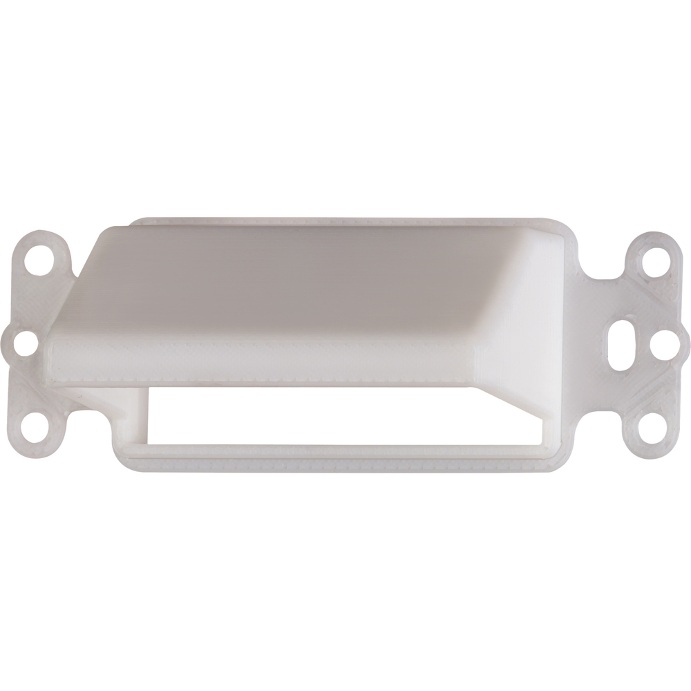 CEDH1 CE Series 1-Gang Low Voltage Reversible Cable Entrance Plate, For Use With Existing Cable, Fastened Mount, Plastic