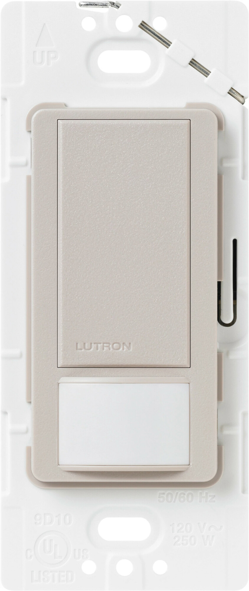 MS-OPS2-TP Maestro Motion Sensor Switch, Ground or Neutral Required, 2 Amp Lighting, 120V, 1 Pole, Taupe