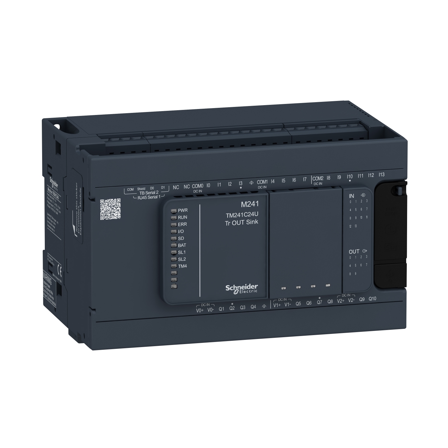TM241C24U M Series, 24 V AC/DC, 2 A