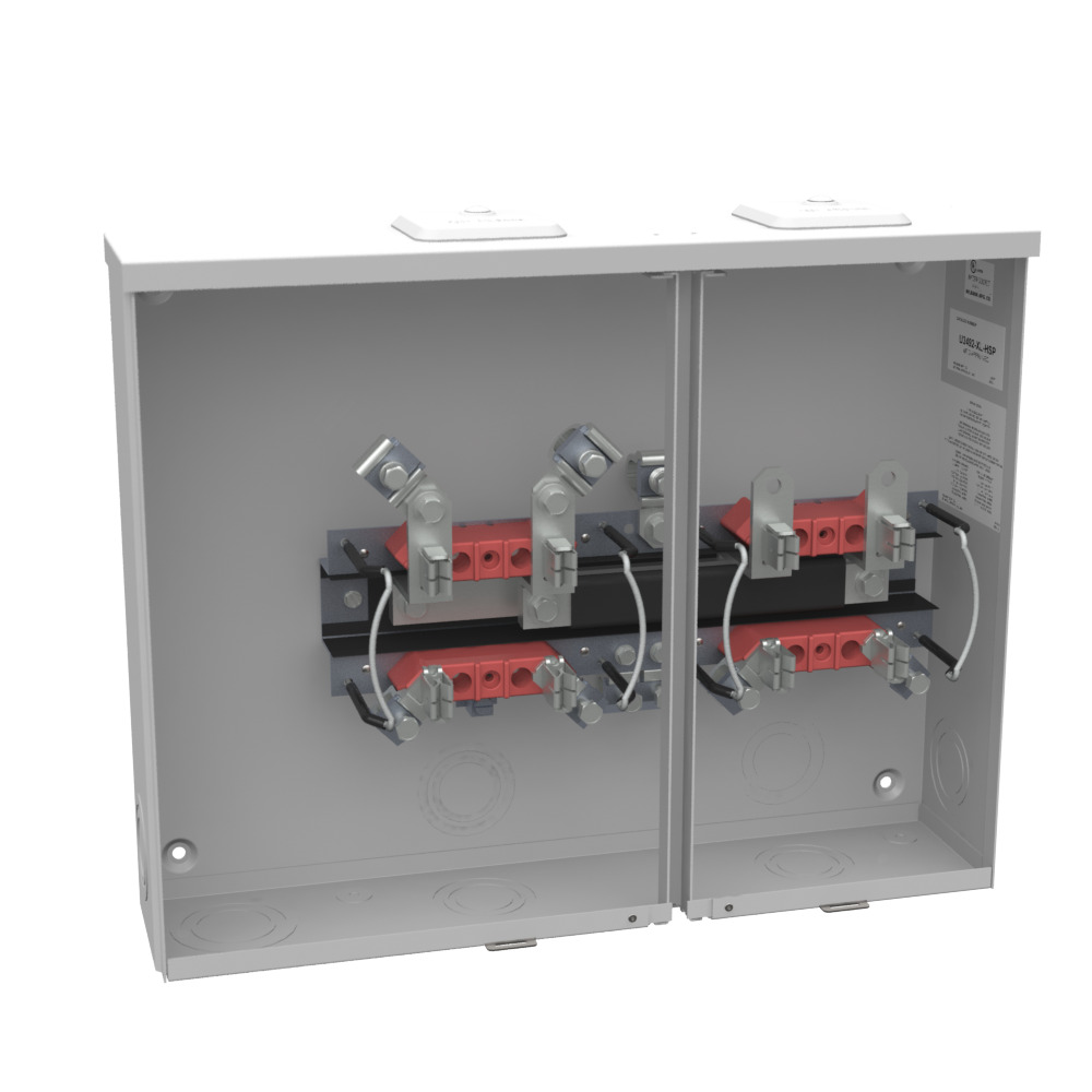 U3492-XL-HSP 4 Term, Ringless, Small Closing Plate, 2 Position, Stainless Steel, Hasp