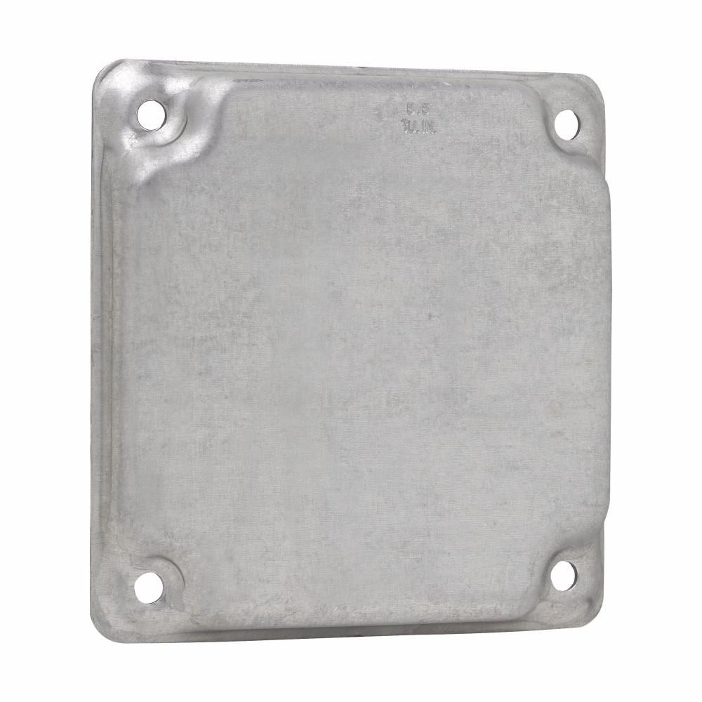 TP503 Thepitt Blank Cover, 4 in L x 4 in W, Raised Surface Cover, Steel