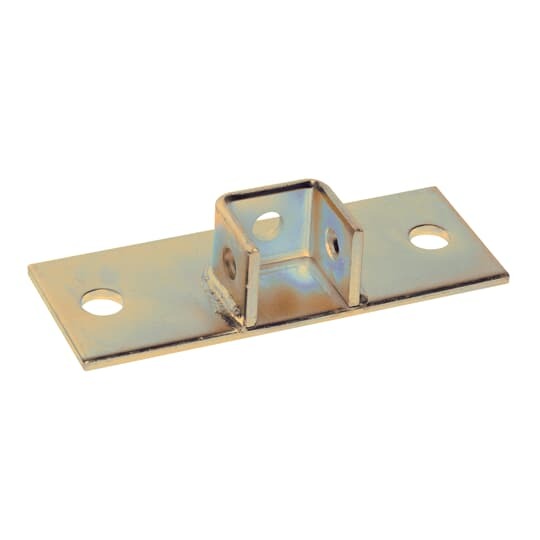 AP231FL Superstrut Post Base Connector, Flush Channel Position, 1-5/8 in H Base, For Use With Channels, Steel