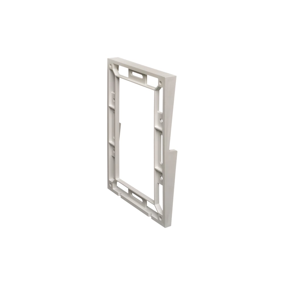 DBHR171 InBox 1-Gang Extra Duty Non-Metallic Low/Siding Profile Weatherproof Adapter Plate With Base, 0.806 in THK, Plastic, White