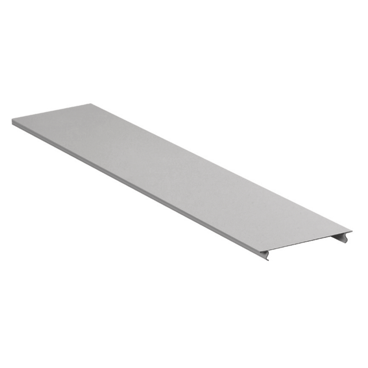 HBL4750CGY Removable Standard Raceway Cover, 5 ft L x 4.76 in W x 1.62 in H, Rolled Steel, Gray