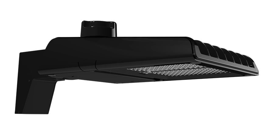 A22-70B A22 Type III Distribution Area Light, 47.4 to 72.6 W Fixture, 120 to 277 V, Black Housing