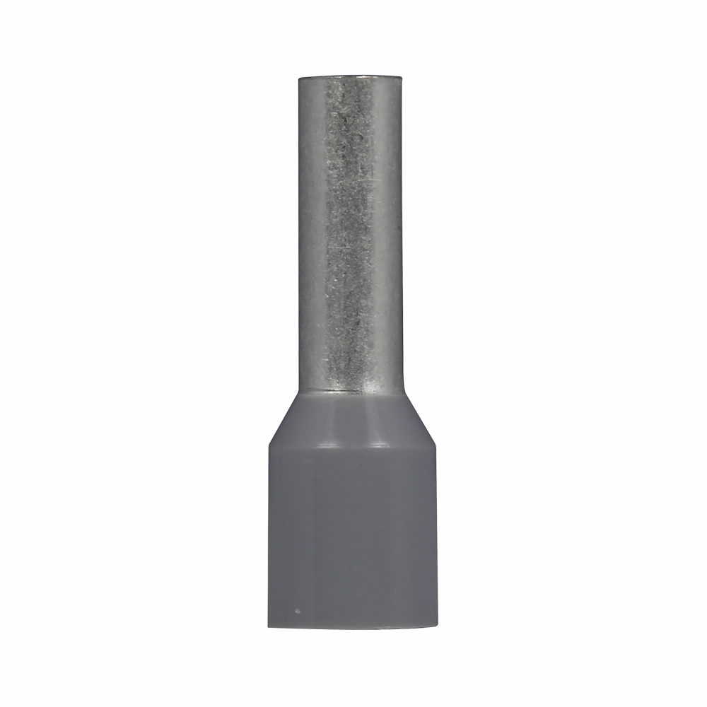 XBAF11 IEC-XB Insulated Ferrule With Insulating Collar, 12 AWG, 0.67 in L, Soft Electrolytic Copper/Polypropylene Sleeve, Gray