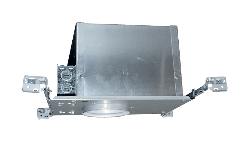 IC1P Miniature Universal Recessed Lighting Housing, Incandescent Lamp, IC Insulation, 120 V AC, 4-1/2 in Ceiling Opening, Aluminum Housing