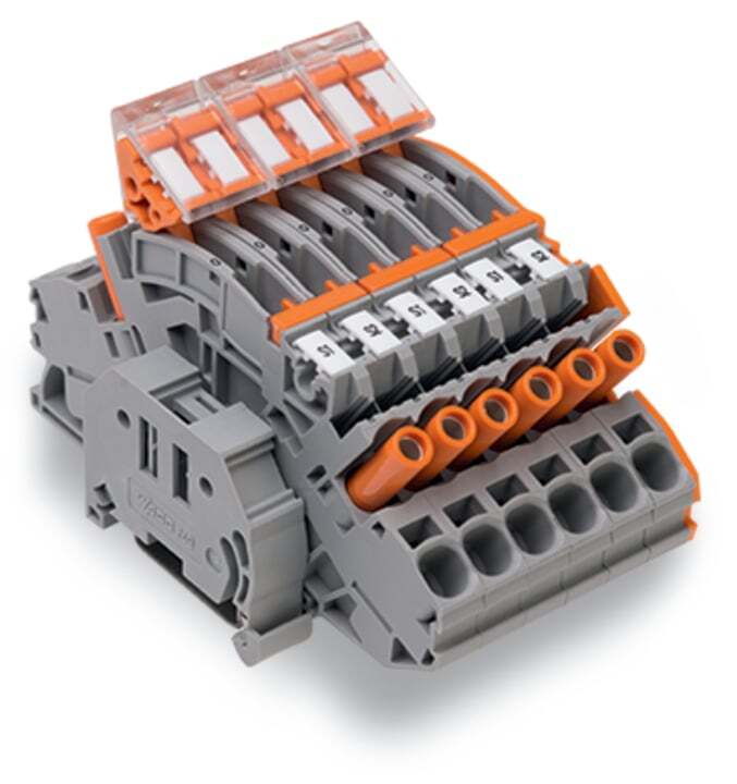 2007-8875 Operating Tool Compact Terminal Block, 500 V, 20 to 8 AWG Wire, 1 Poles, DIN Rail Mount