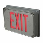 Exit Lighting LED, With battery, Single Face, Silver color finish, self diagnostics