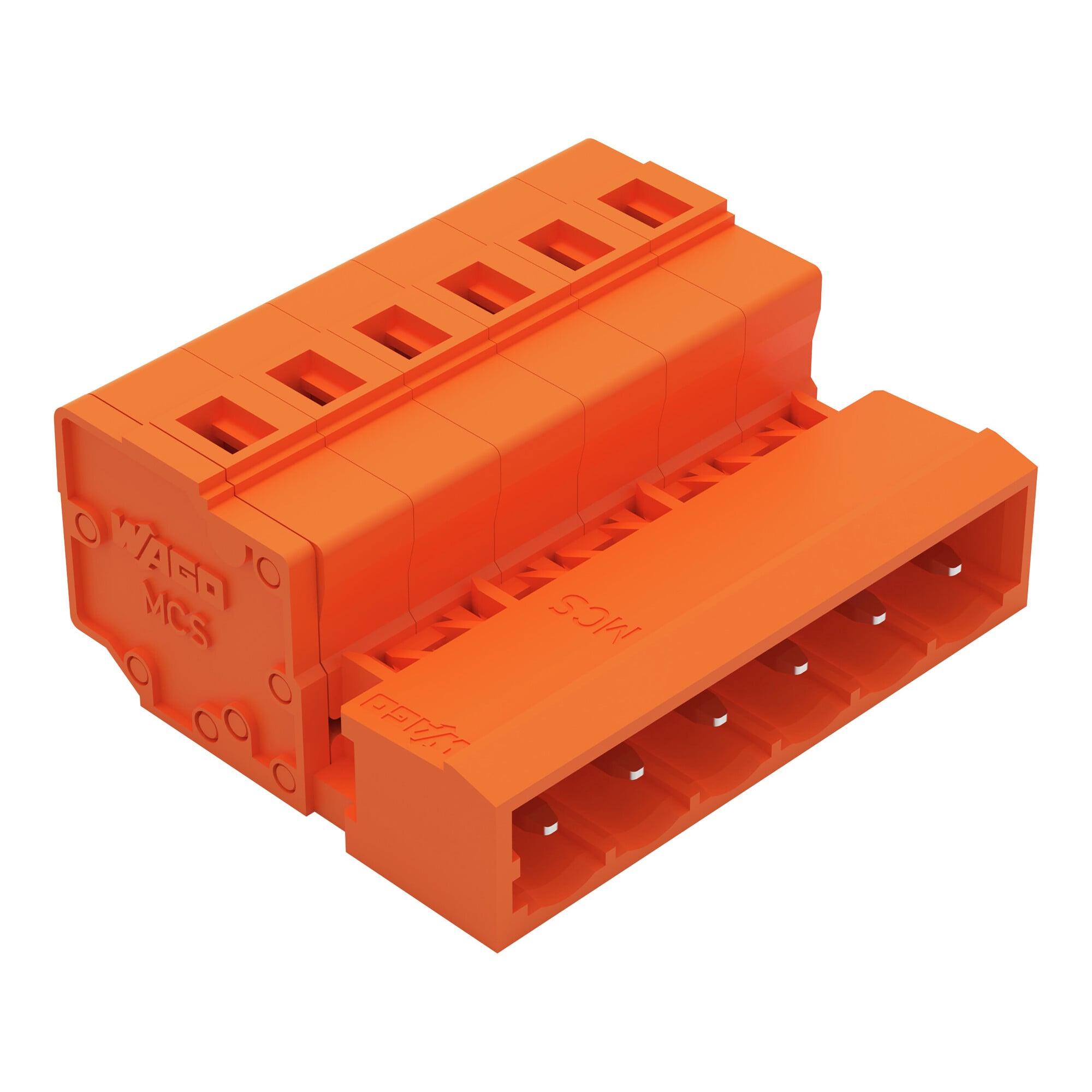 231-636 Operating Tool 1-Conductor Male Connector, 630 V, 12 A, 28 to 12 AWG Wire, 6 Poles