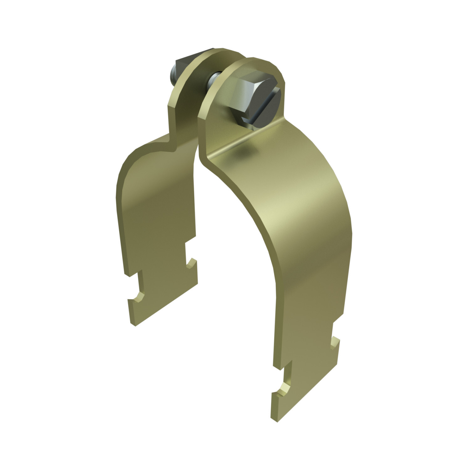 UNISTRUT PIPE CLAMP, 2-1/2", 1-1/4"x 4-7/16"x 3.09", ASSEMBLED, ZD