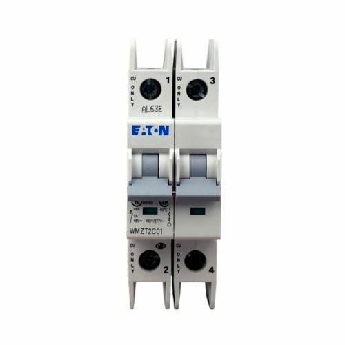 WMZT2C02 Current Limiting Miniature Circuit Breaker, 277/480 V AC, 2 A, 10/15 kA Interrupt, 2 Poles, Thermal Magnetic Trip