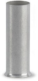 Ferrule sleeve - Wago (216 series) - for 1 x 25mm2 - Silver color - length 25mm - Diameter 9.5mm insulated collar / 7.3mm ferrule