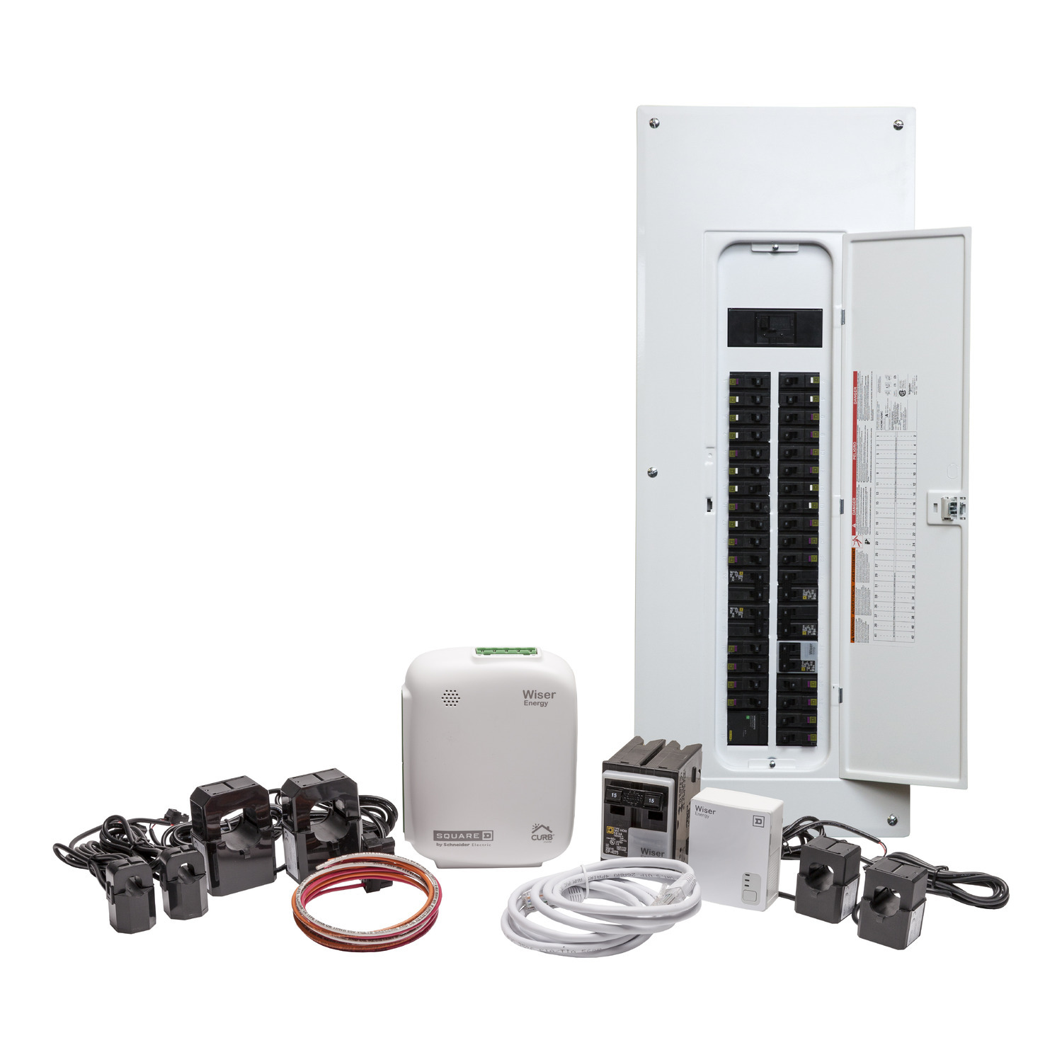 HOM2448L125PGCMR Homeline 1-Phase Neutral Monitored Main Lug Load Center With Combination Flush/Surface Cover, 120/240 VAC, 125 A, 100 kA Interrupt