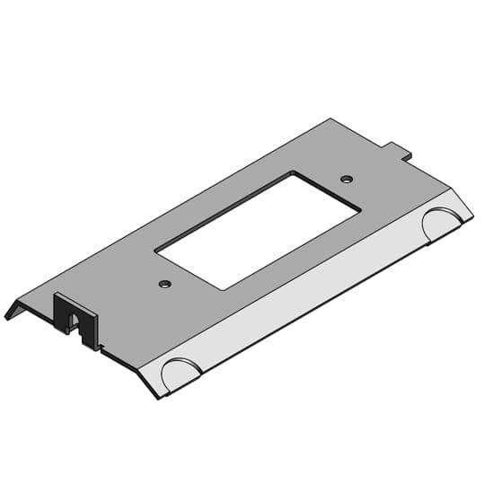 AFP4GFCI Steel City Single GFCI Power Panel Cover, For Use With AFM-4 Series Access Floor Module, Steel