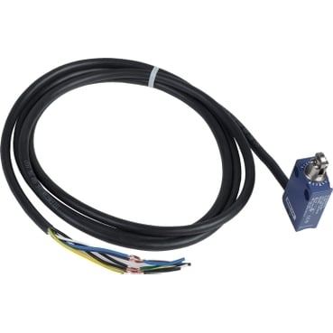 XCMD2102L2 OsiSense Fixed Heavy Duty Miniature Standard Format Limit Switch, 240 V AC, 5 A, Roller Plunger Spring Return Actuator, 1NO-1NC Contact, 2 Poles