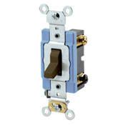 1203-2 3-Way Self-Grounding AC Quiet Toggle Switch, 120/277 V AC, 15 A, 1/2, 2 hp Power Rating