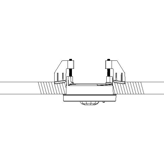 L-CRMK-WH Radio Powr Savr Recess-Mounting Bracket for Radio Powr Savr Occupancy/Vacancy Ceiling Sensor, White
