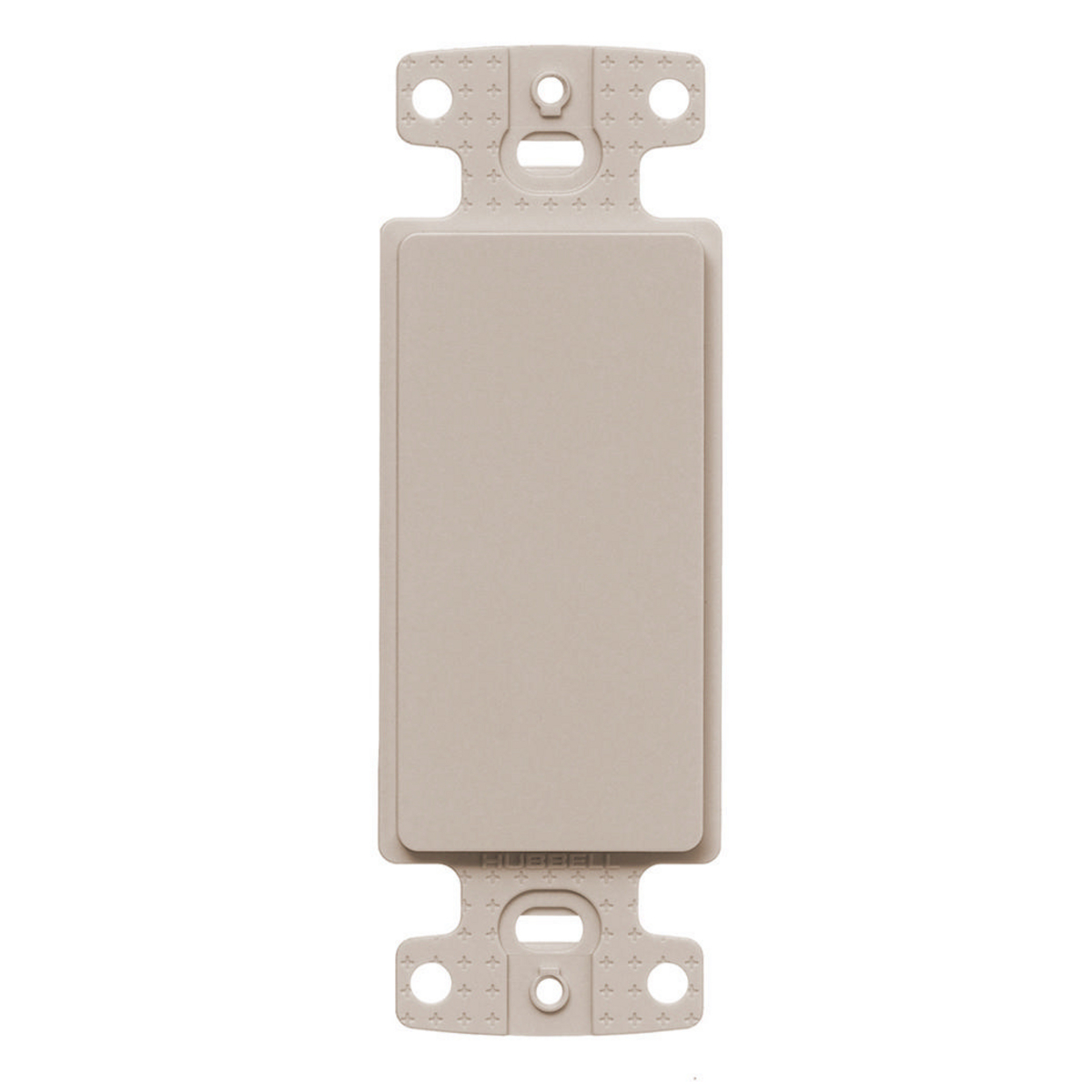 NS620LA Blank Standard Decorator Frame, 1 Gangs, High-Impact Thermoplastic, Light Almond, For Use With Multimedia Jack