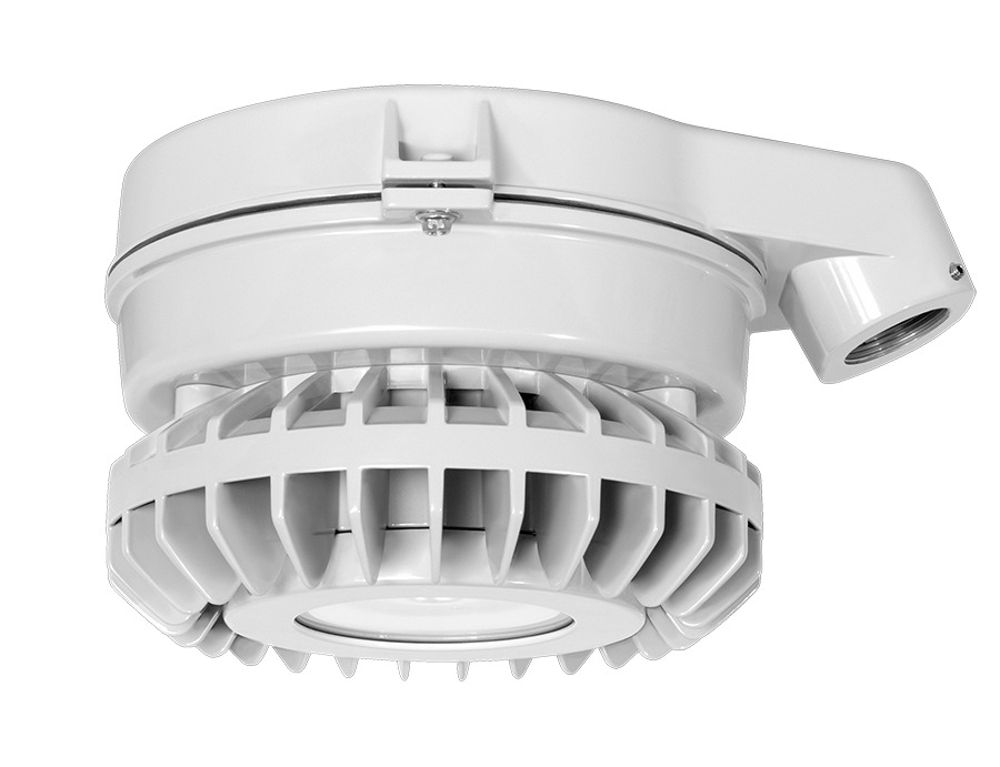 HAZSLED42CF Area Lighting With On/Off Driver, 43 W Fixture, 120/208/240/277 V AC, Gray/Polyester Powder Coating Housing
