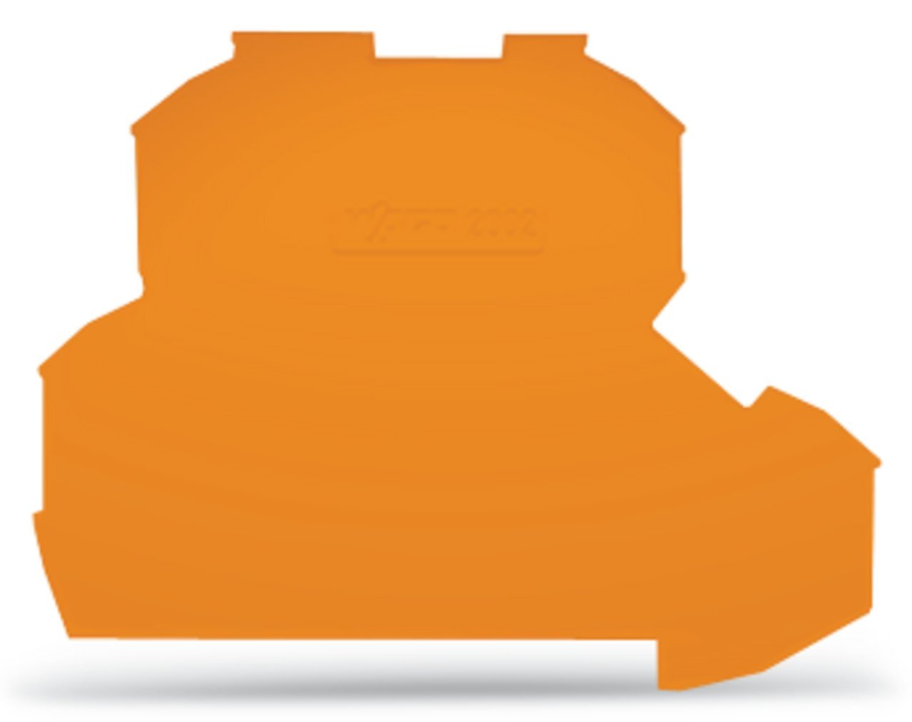 2002-2292 Half Sine End and Intermediate Plate, Polyamide, Orange