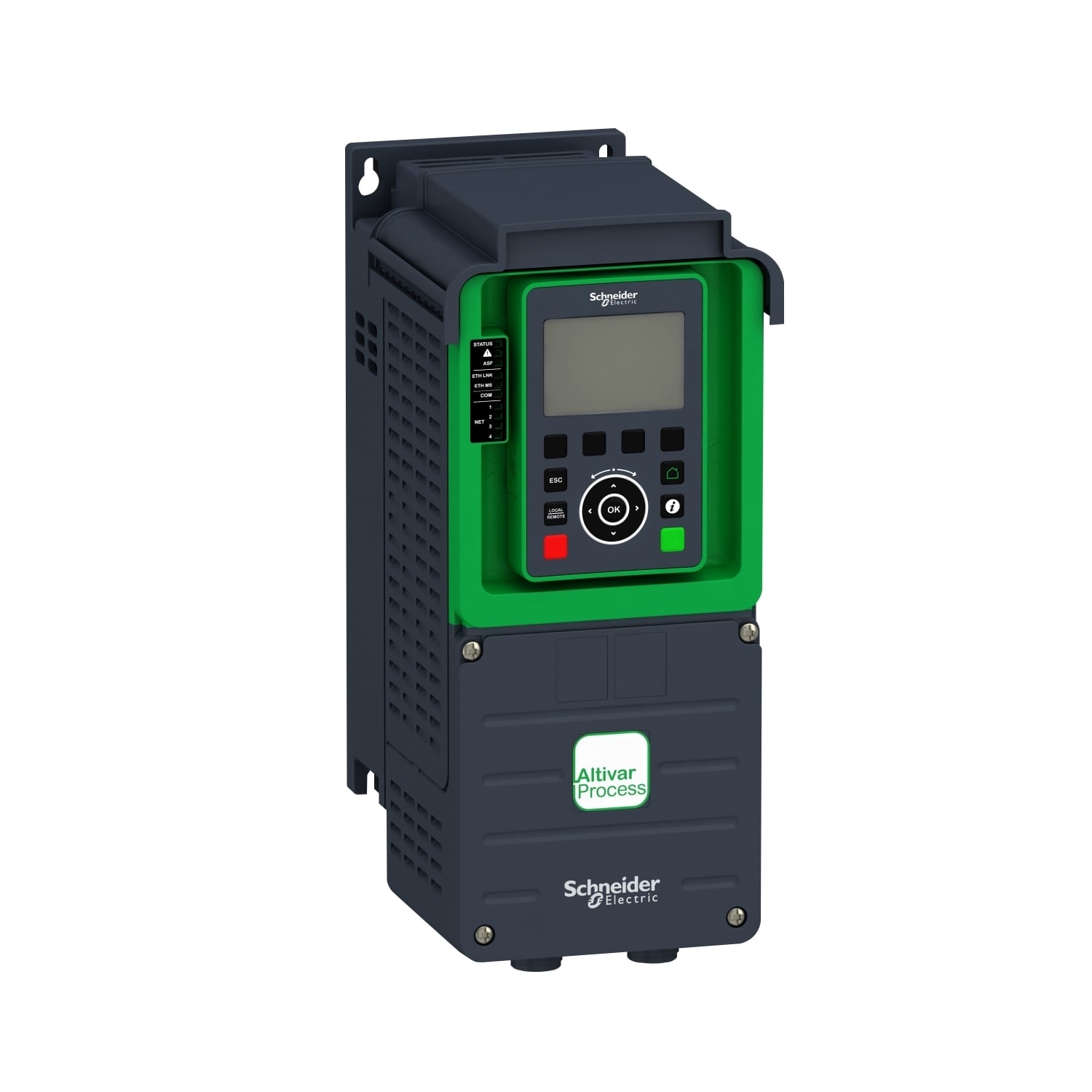 ATV630U07M3 Altivar Process ATV600 3-Phase Type 1 Standard AC Variable Speed Drive, 230 V AC, 1.5/1.7/2.6/3 A, 1/2 hp, 1 hp, 5.67 in W x 7.99 in D