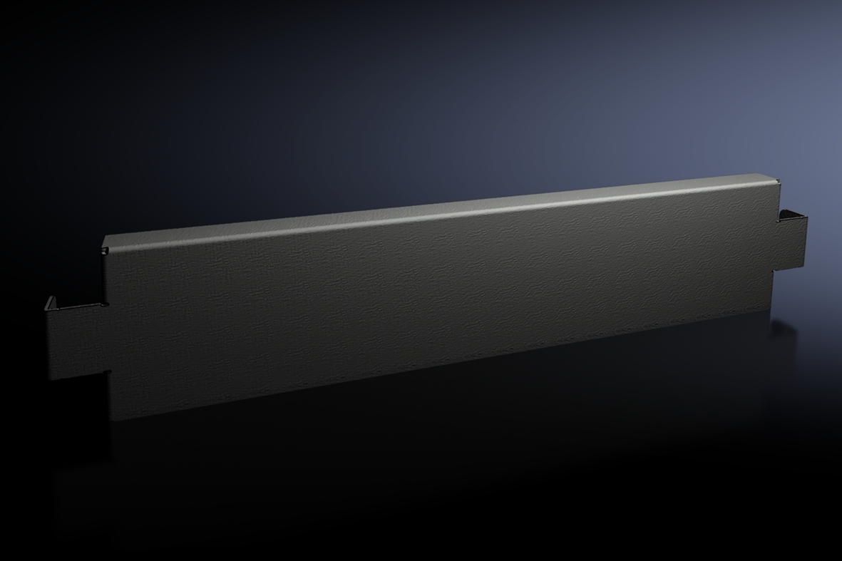 8620033 Side Base/Plinth Trim Panel, 100 mm H, For Use With 600 mm D VX Base/Plinth System Enclosure, Carbon Steel