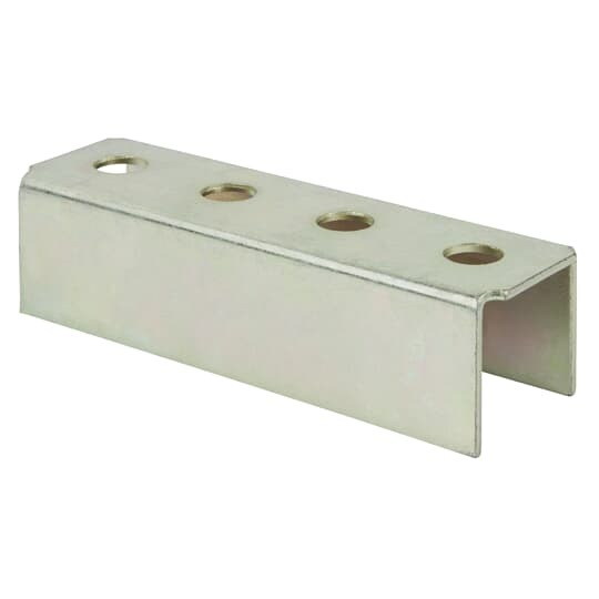 B-941 Kindorf 900 Channel Joiner, 4 Holes, 6 in L x 1-1/2 in W x 12 ga THK, Steel
