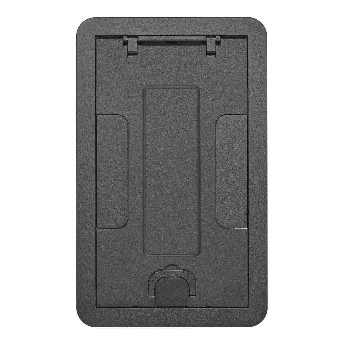 24GCCVRBKC Recessed Surface Style Standard Floor Box Cover With Insert, 11.69 in L x 7.19 in W, Cast Aluminum