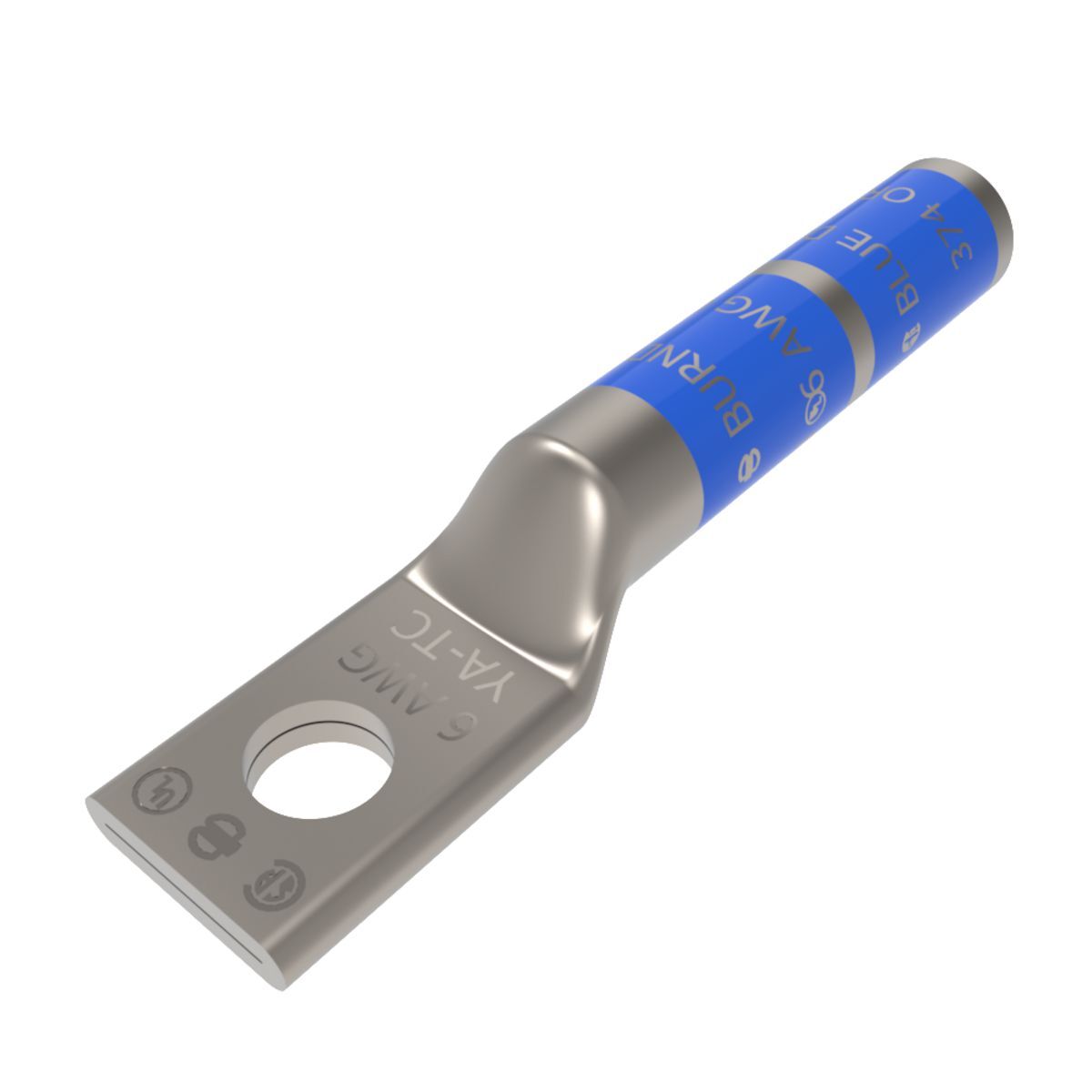YA6CTC516 YA Series YA-TC Compression Terminal, Cu c solid-size cu c str-size Conductor, 5/16 in Stud