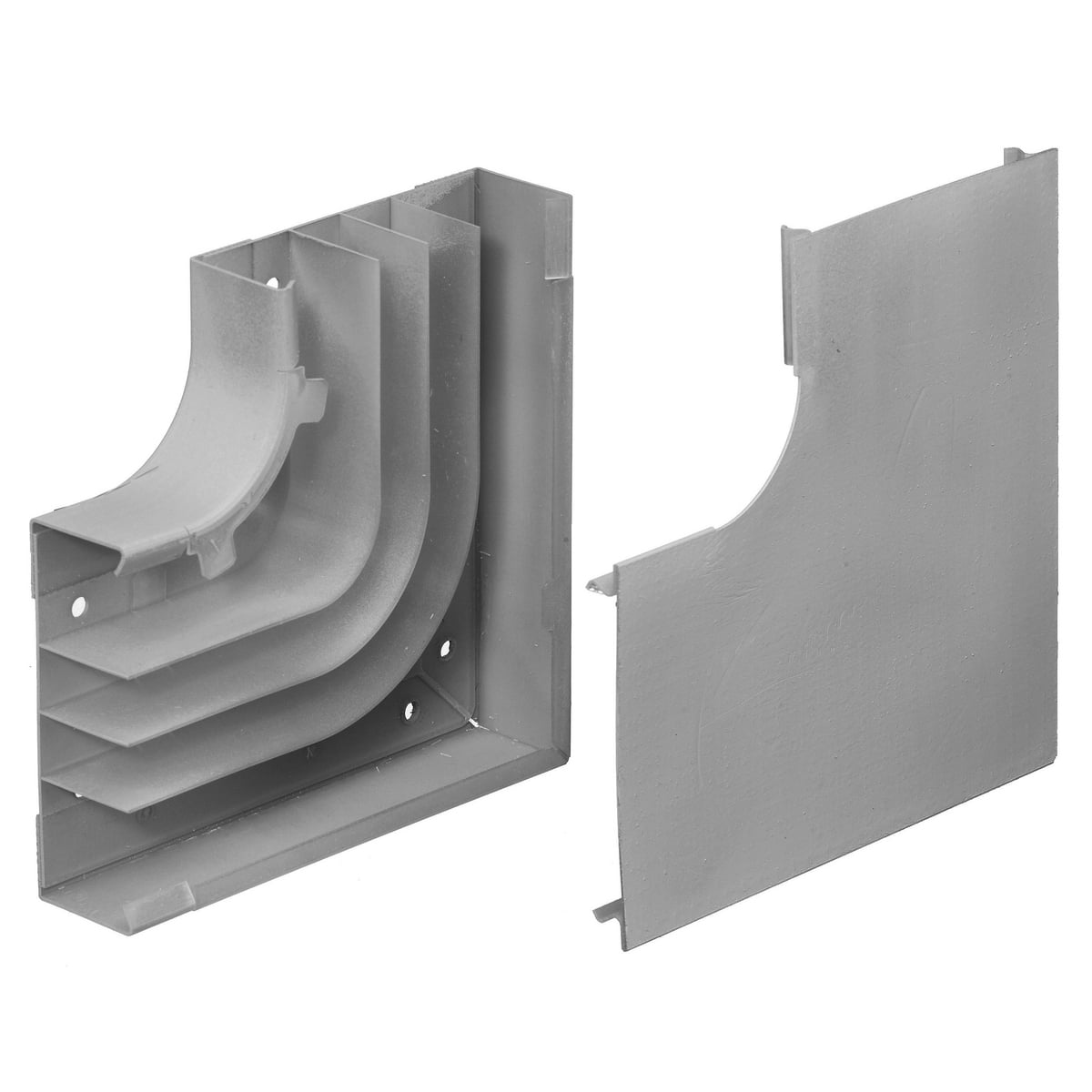 HBL4711DFOGY HBL4750 Divided Full Capacity Large Radius Standard Raceway Elbow, 90 deg Bend, 1-1/4 in Bend Radius, Roll Formed Steel