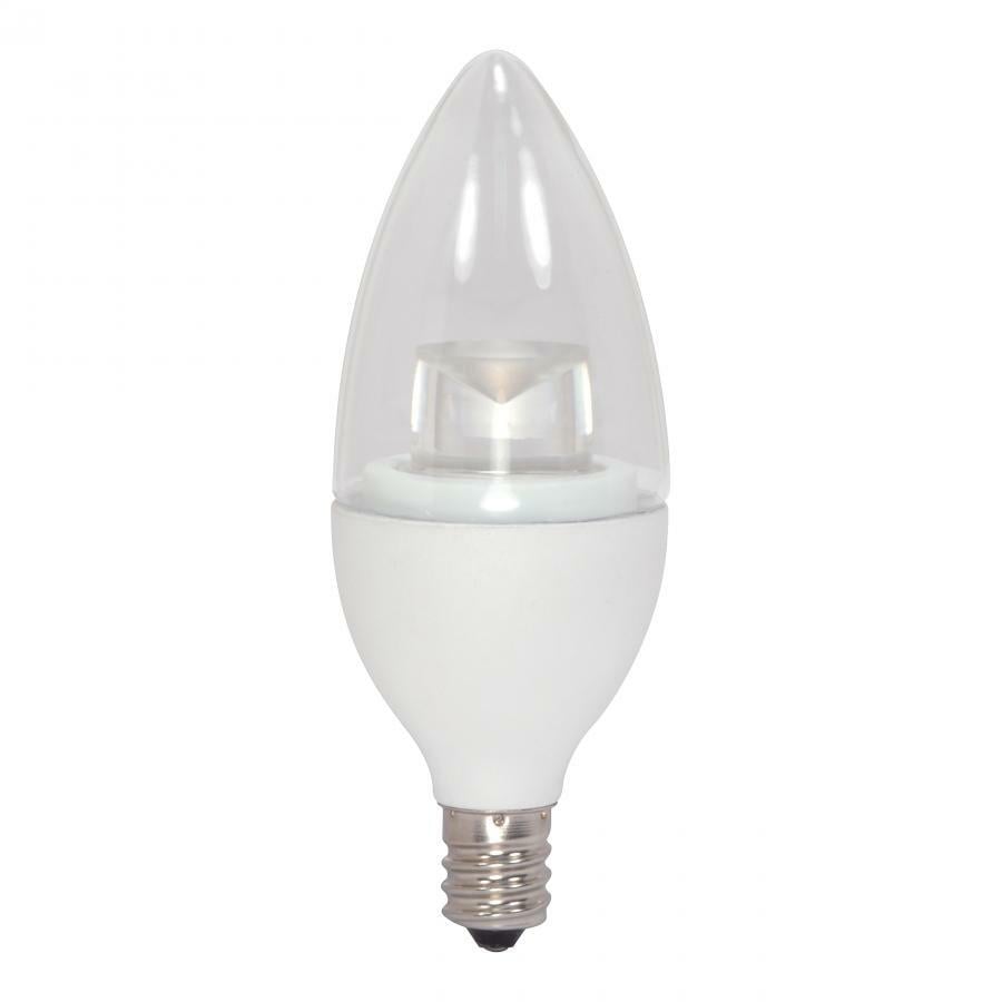 S9660 Non-Dimmable LED Lamp, 4.5 W, 40 W Incandescent Equivalent, E12 Lamp, B11 Torpedo Shape, 300 Lumens