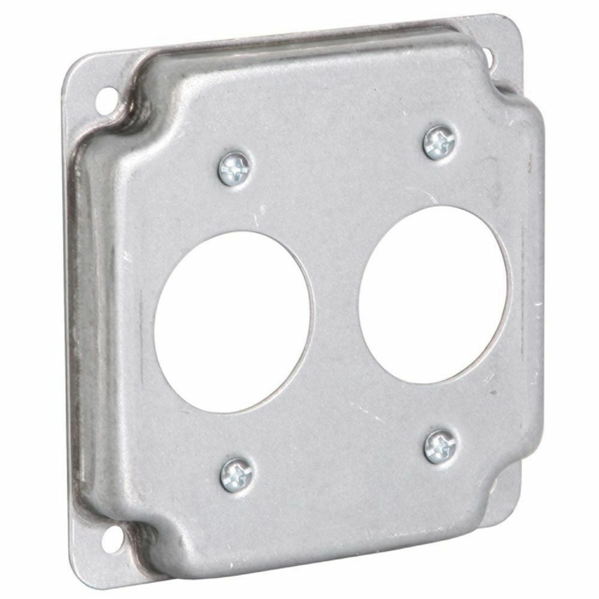 807C Square Exposed Work Cover, 4.19 in L x 4.19 in W x 1/2 in D, Steel