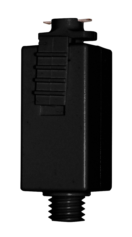 TLQJA BL Quick-Jack Monopoint Adapter, 1-5/8 in H x 3/4 in W, For Use With 12 Trac and 12/25 Trac Miniature Low Voltage Trac Systems