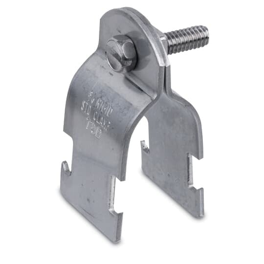 701-3-1/8EG Superstrut 701 Pipe Strap, 1300 lb Load, 3-1/8 in OD, Steel