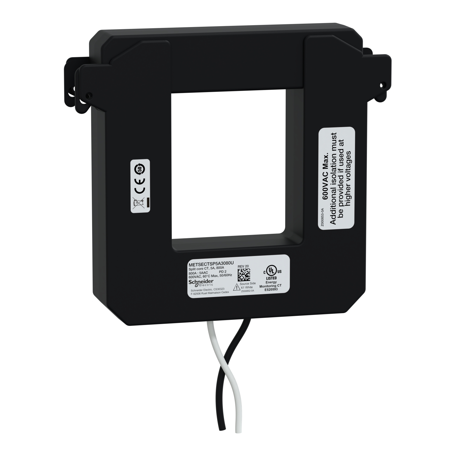 METSECTSP5A3080U Current Transformer, 5 A Secondary